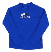 Modré funkční spodní triko s nápisem 