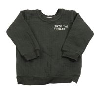 Tmavošedá mikina s nápisem Ergee