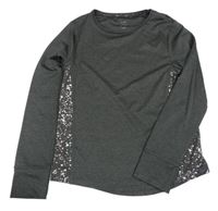 Tmavošedé thermo triko se vzorem John Lewis