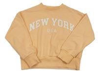 Meruňková oversize mikina s nápisem F&F