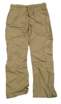 Hnědé plátěné kalhoty M&S