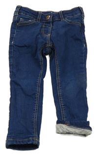 Tmavomodré podšité skinny rifle C&A