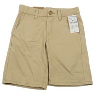 Nové - béžové plátěné chino kraťasy Kiabi