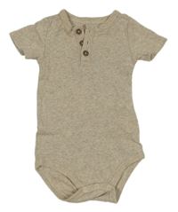 Béžové melírované body s knoflíky 