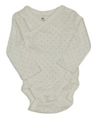 Bílé puntíkaté zavinovací body H&M