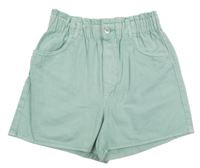 Mintové riflové kraťasy H&M