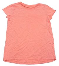Neonově korálové tričko H&M
