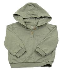 Khaki mikina s kapucí M&S