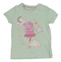 Mintové tričko s Peppou 