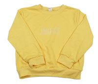 Žlutá mikina s nápisem Shein