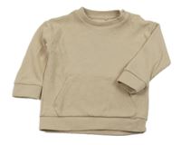 Béžová žebrovaná mikina F&F