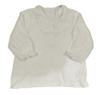 Bílé triko s volánkem H&M