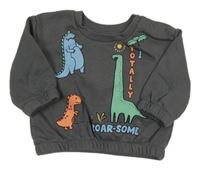 Antracitová mikina s diny Primark