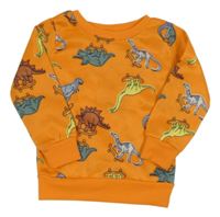 Oranžová mikina s diny 