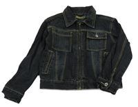 Tmavomodrá riflová bunda 