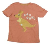 Růžové tričko s klokanem Topolino