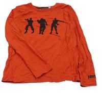 Červené triko s postavami - Fortnite