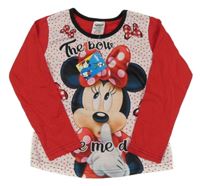 Nové - Červeno-bílé triko s Minnie Disney