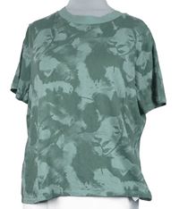 Dámské khaki-světlekhaki vzorované tričko Primark 