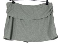 Dámská šedá žebrovaná minisukně se všitými kraťasy zn. Asos 