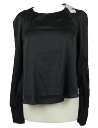 Nové - Dámská černá saténová halenka River Island 