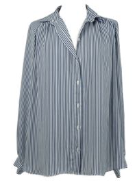 Dámská tmavomodro-bílá proužkovaná halenka H&M