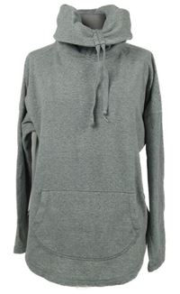 Dámská šedá fleecová funkční mikina s komínovým límcem Decathlon 