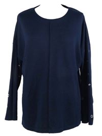 Dámský tmavomodrý svetr s cvočky Viz A Viz 