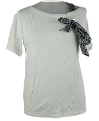 Dámské bílé tričko s mašlí River Island 