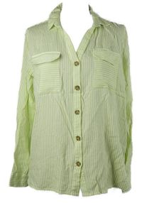 Dámská limetkovo-bílá pruhovaná halenka Vero Moda 