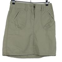 Dámská béžová plátěná sukně H&M