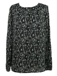 Dámská černo-bílá vzorovaná halenka Esprit 