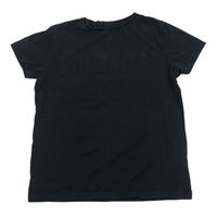 Černé tričko s 3D nápisem 