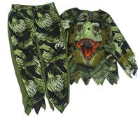 2set- khaki-černé triko s dinem+ kalhoty F&F