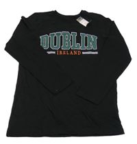 Nové- Černé triko s nápisem Primark