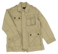 Béžová plátěná jarní bunda 