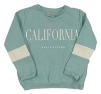 Světlemodro-bílá mikina s nápisem F&F