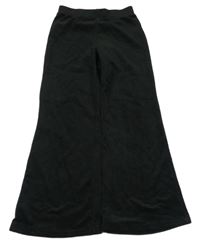 Černé sametové kalhoty 