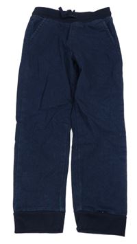 Tmavomodré teplákové cuff rifle 