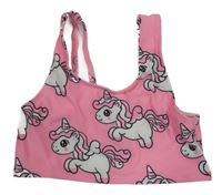 Světlerůžová plavková lambáda s jednorožci H&M