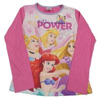 Nové - růžovo-fialové triko s princeznami