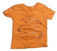 Oranžové tričko s nápisem George