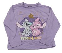 Lila triko se Stitchem Disney 