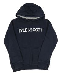 Tmavomodrá mikina s kapucí Lyle&Scott