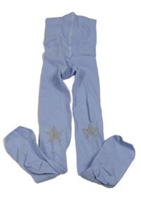 Světlemodré punčocháče s hvězdičkami 