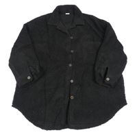 Černá huňatá bunda Next