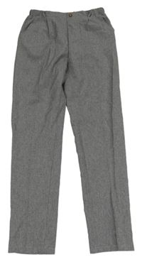 Šedé společenské kalhoty Shein