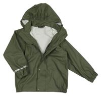 Khaki nepromokavá bunda s kapucí Name it