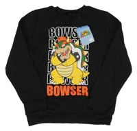 Nové - černá mikina s potiskem - Super Mário