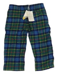 Nové - Modro-zelené kostkované pyžamové kalhoty Mini Boden